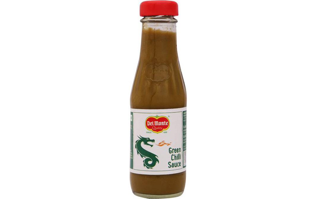 Del Monte Green Chilli Sauce    Glass Bottle  190 grams